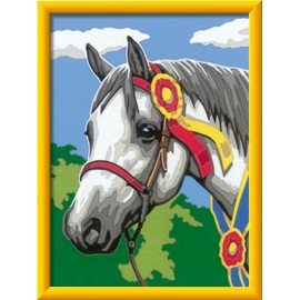 Ravensburger Paint by Numbers 20063 – Proud Tournament Horse Children from 9 Years