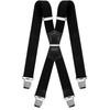 Decalen Mens Suspenders X Style Very Strong Clips Adjustable One