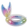 Swimming Ring Sparkling Sequins Rainbow Gradient Wings Swimming Ring Summer