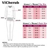 ViCherub Womens Thermal Underwear Set Long Johns Base Layer Fleece