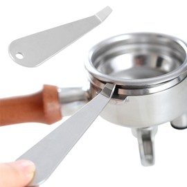 Coffee Portafilter Basket Remover, Stainless Steel Powder Cup Disassembly Cleaning Curious Design Cleaning Lever Tool for Safe Simple Basket Remover