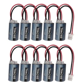 KANGLEUS (10-Pack) 3.6V 1200mAh SB-AA02 Lithium Batteries for Tekcell SB-AA02 3.6V 1/2AA Lithium Battery Instead of LS14250 PLC Battery