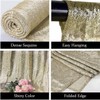 WISPET Champagne Sequin Backdrop Curtains 1 Panel 8FTx8FT Glitter Champagne