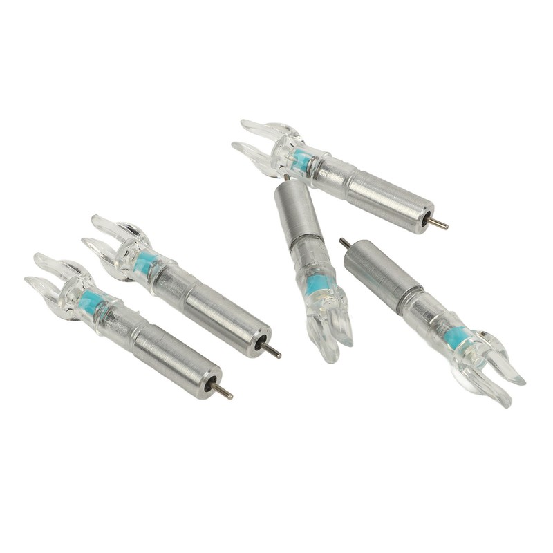5PCS LED Lighted Nocks Plastic Shell Easy Installation for 6.2mm