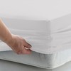 Imperial Rooms Double Fitted Sheet Brushed Microfiber White Bed Sheets