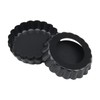 KEILEOHO 12 PCS 4 Inch Small Flan Tins, 10cm Mini