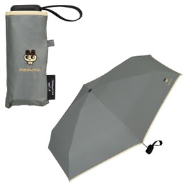 [2024] Wpc. Parasol Tamagotchi x Wpc. Light Shielding Embroidery One Point Gray (Mamecchi) Folding Umbrella