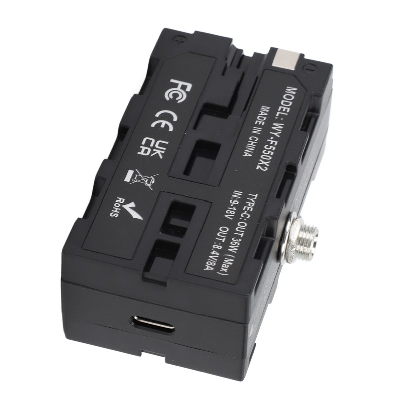 Dummy Battery NP F970 F750 F570 F550 DC Coupler Continuous