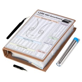 SMD 1206 Resistencias, Condensadores, Transistores y Componentes Electrónicos Kit surtido SMT Book - 5435 piezas
