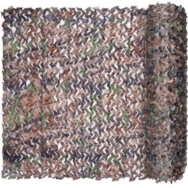 iunio Camo Netting, Camouflage Net, Bulk Roll, Mesh, Cover, Blind for Hunting, Decoration, Sun Shade, Party, Camping, Outdoor (16.4ftx5ft/5mx1.5m, Bionic Tree Camo)