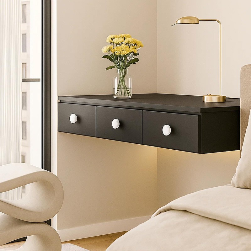 YREYBN White Cupboard Knobs, 4-Pack Small Drawer Knobs for Kitchen