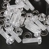 Pack of 20 Transparent Clear Plastic Acrylic M6 x 20mm