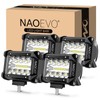 NAOEVO 4 Inch LED Pod Lights, 240W 24,000LM LED Fog/Driving/Off