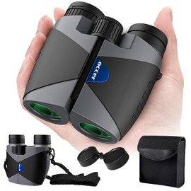 occer 15x30 Compact Binoculars for Adults and Kids：Occer Large View High Powered Binoculars for Bird Watching - Lightweight Easy Focus Binoculars with Low Light Vision for Hunting Travel - Black