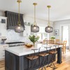 Modern Glass Pendant Light Fixtures, 1-Light Pendant Lights for Kitchen