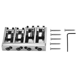 4 Saddle Hardtail 84mm Metal Tailpiece Electric Bass Bridge Replacement Accessory