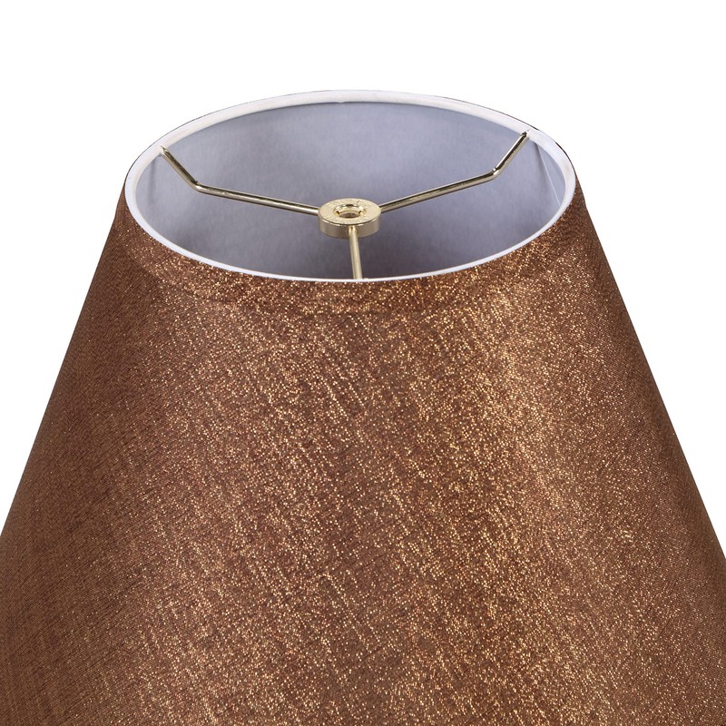Aspen Creative 32087A, Hardback Empire Transitional Spider Shade, Gold Dark