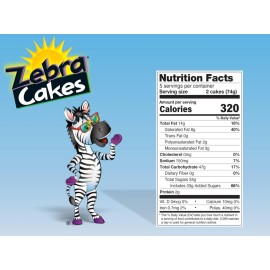 "Little Debbie" Little Debbie Zebra Cakes, 10 Twin-Wrapped Cakes, 13.0 OZ Box