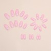 JUSTOTRY Pack of 24 Nude Coffin Nails for Sticking, Medium,