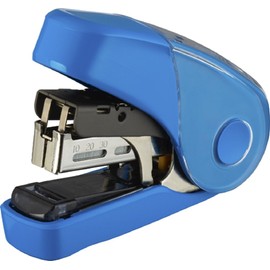 MAX Stapler, Sakuri Flat, 32 Sheet Stapler, bule