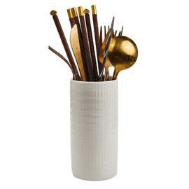 ACKEIVTO Utensil Holder,Ceramic Kitchen Utensil Holder for Countertop,Kitchen Tool Utensil Organizer,coffee capsules, snacks, vase Holder