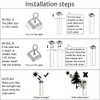 Solar Post Cap Lights Outdoor, FVTLED Solar Powered Fence Deck