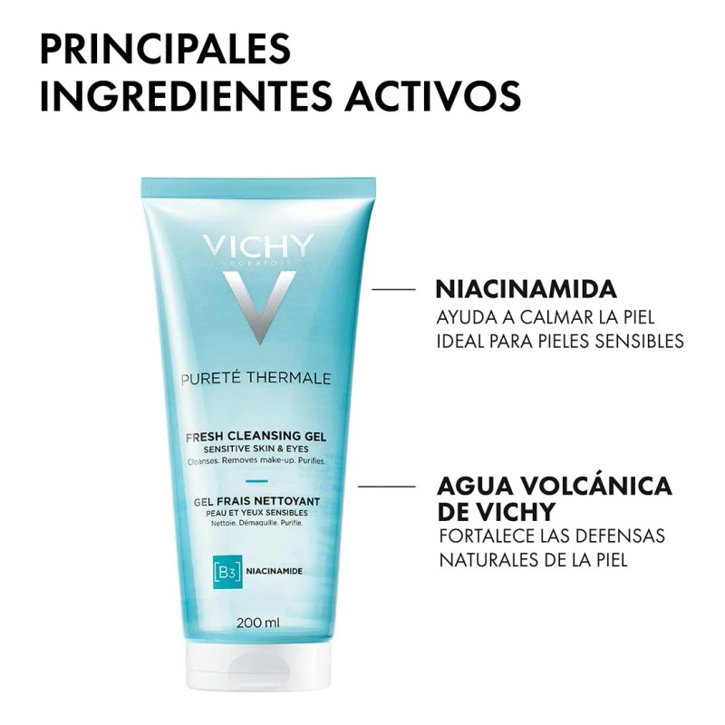 Pureté Thermale Vichy Gel Limpiador Fresco 200ml