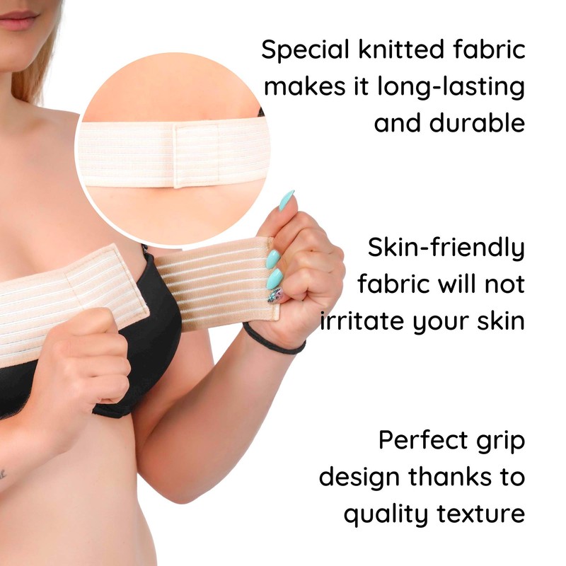 ikido Post Surgery Breast Implant Stabilizer and Compression Band, Breast