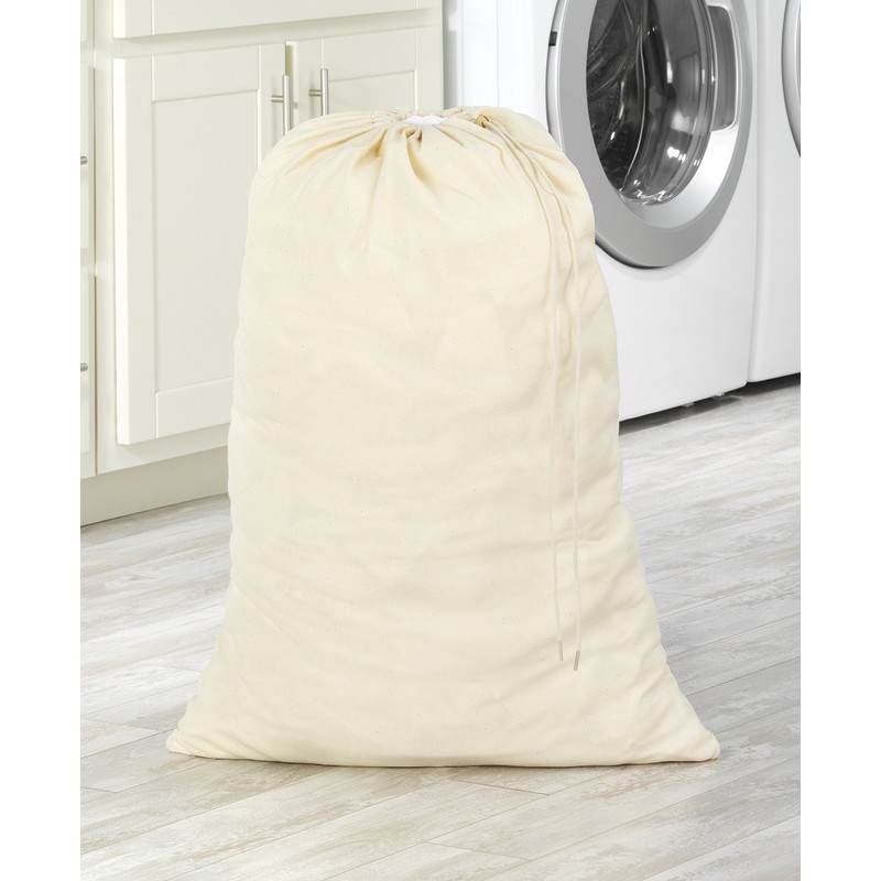 Whitmor Natural Cotton Laundry Bag