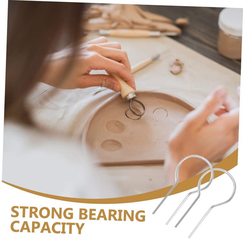 Hohopeti 100pcs Kiln Hanging Burn Needles for Firing Durable Pottery