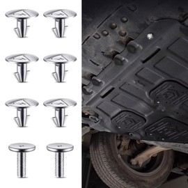 WINUERK 8PCS Radiator Splash Shield Bolt Lower Engine Cover Pin Screws Fit for Honda Accord Civic CR-V for Acura 90674-TY2-A01, 90105-TBA-A00 Engine Access Cover Pin Screw and Lower Cover Bolt