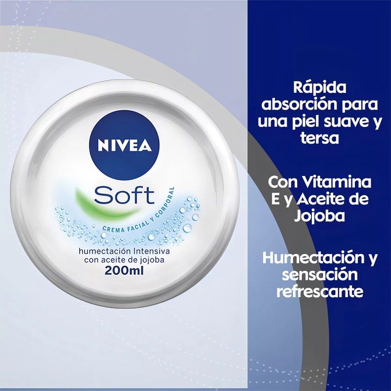 Nivea Crema Corporal Nivea Soft Creme Multipropósito Humectante 200ml