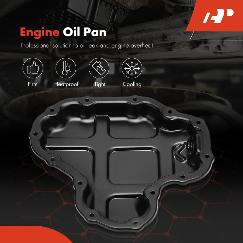 A-Premium Engine Oil Pan Sump with Drain Plug Compatible with