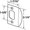 Prime-Line E 2457 Latch Strike Plate, Satin Nickel Finish (2