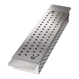 Bonfire Heavy Duty BBQ Grill Smoker Box with Large Wood Chip Capacity for Outdoor Gas Grill BBQ Cooking, 304 Stainless Steel, CBASMK
