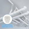 PATIKIL 2Pcs 6" to 4" Duct Reducer PVC Pipe Increaser