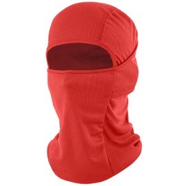 fuinloth Balaclava Ski Mask, Motorcycle Cycling Face Mask Skiing Running for Men/Women Red