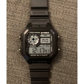 Synoke 9619 Mens Watch Digital Homage to Casio Royale James Bond Watch