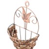 Gatuida Elegant Wall-mounted Flower Pot Rattan Cone Shaped Hanging Wall