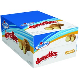 Hostess Crunch DONETTES Donuts Single Serve, 4 Ounce (Pack of 10)