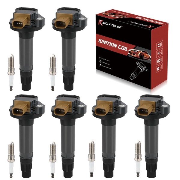 UF646 Ignition Coil Pack and Iridium Spark Plugs Set of