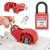 Circuit Breaker Lockout Device Brass 25mm Shackle Nylon Padlock for