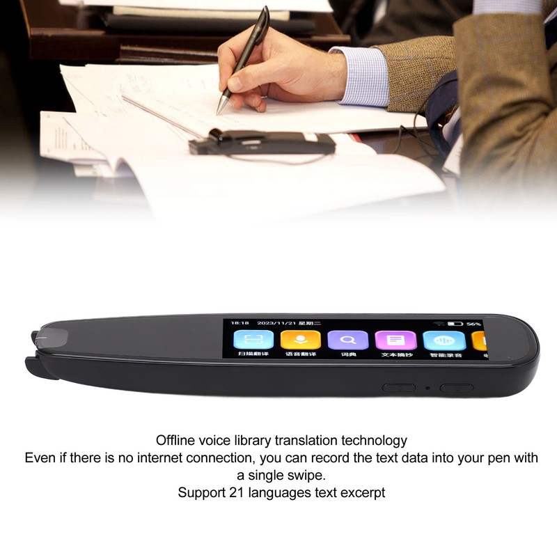 Scanning Translator Smart WiFi 2.99in Touchscreen 131 Online Voice Translation