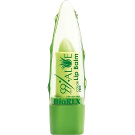 BioRLX Aloe Vera Lip Balm 99 Percent Pure Color Free Deep Moisturizing Unisex 0.12 oz