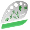 Herb Stripper, Jiaedge Green 9 holes Stainless Steel Kitchen Herbs