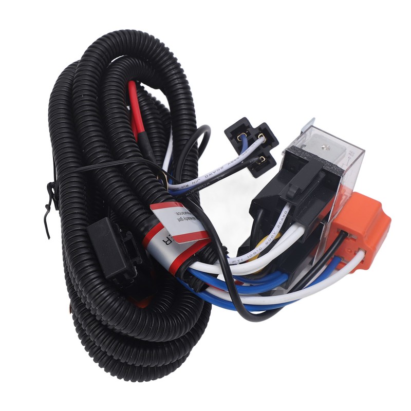 H4 Headlight Relay Harness Plug and Play H6054 7x6 LED
