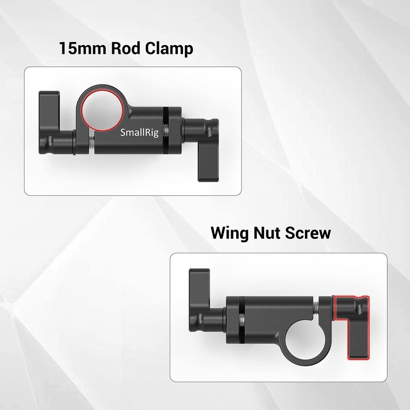 SMALLRIG 90 Grad 15mm Rod Clamp für Videokamera DSLR Rig