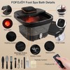 FOFOJÔY Collapsible Foot Spa Bath with Heat and Massage Roller,
