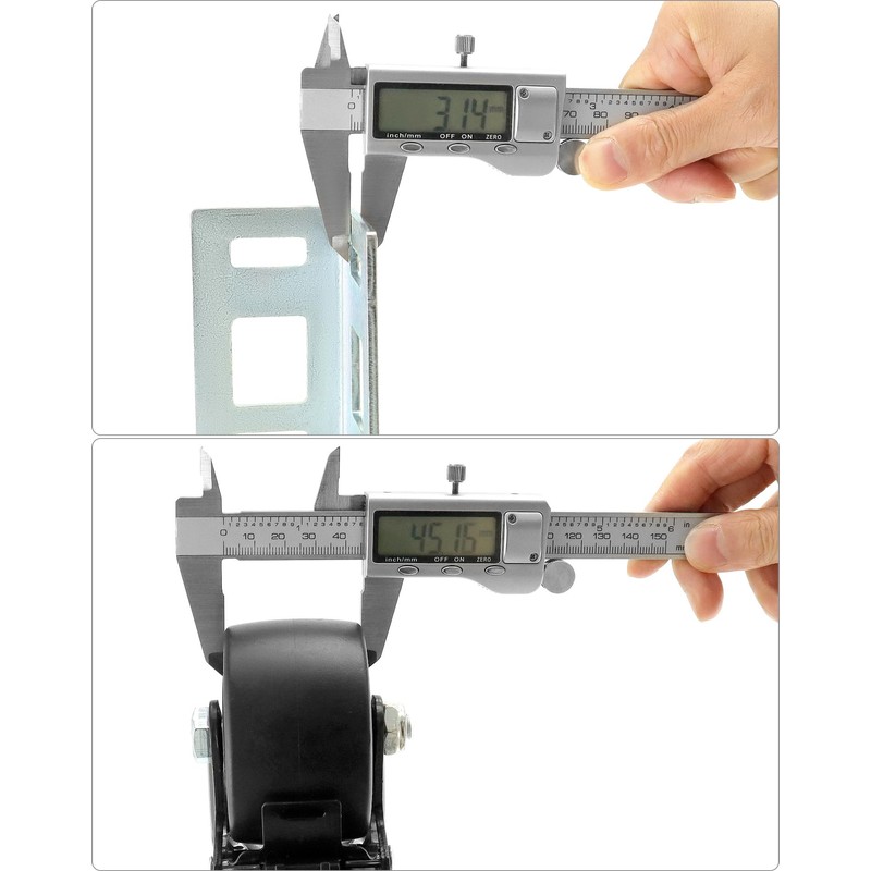 QWORK Storage Rack Caster Wheels, 4 Pack 3" Heavy Duty