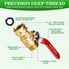 Brass Garden Hose Shut Off Valve with Full-Flow Design -